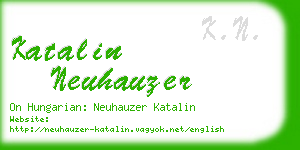 katalin neuhauzer business card